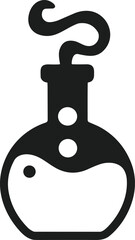 Spooky Magic Potion Bottle Silhouette – Halloween Witchcraft Vector