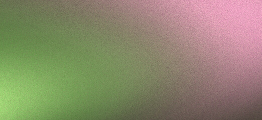 Abstract green to pink gradient background texture.