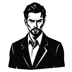 pepole man sihouette vector