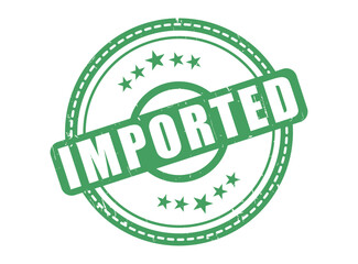 Imported Rubber Stamp Seal with a Star Border