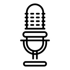 Microphone vector icon on white background