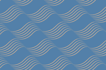 Zen Shapes Minimal wave motion  Seamless Pattern