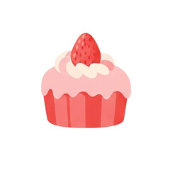 cupcake isolated on white background