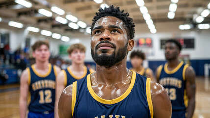 A player grimaces after missing an easy shot