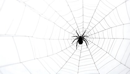 Obraz premium Black and White Spider Illustration//Spider Drawing on White Background//Spider Illustration in Black Ink//Minimalist Spider Artwork//Spider Sketch on White