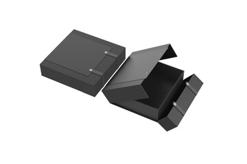 Unique Design High-End Gift Packaging Box. Paperboard Magnetic Double Door Closure Recycled Materials.