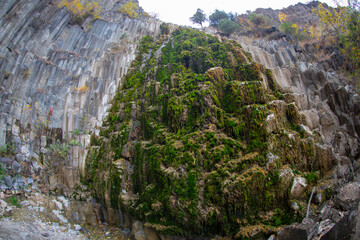 Basalt Rocks Natural Monument, located within the borders of Boyabat district of Sinop Province,