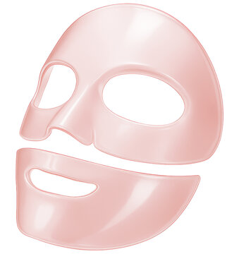 3d rendered illustration of a hydrogel mask