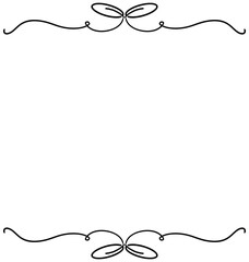 This is a line drawing of a letterhead frame.