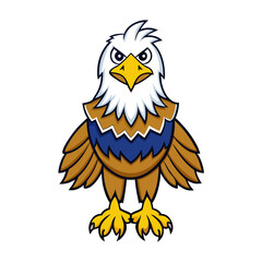 Cartoon Eagle Vector Illustration