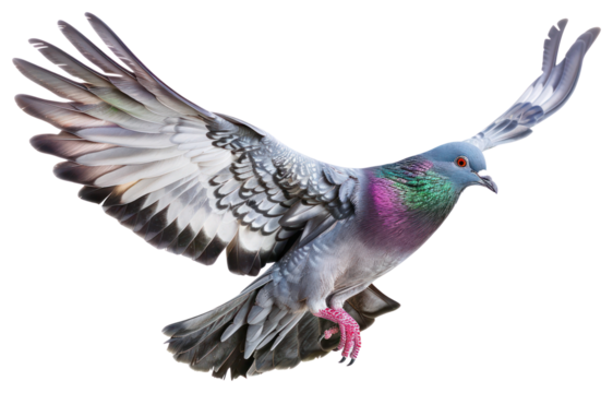 PNG Flying pigeon bird photography colorful. - Powered by Adobe