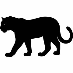 Panther Silhouette Vector Illustration