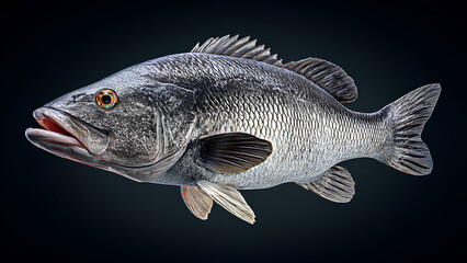 Fototapeta premium Fresh Wild Sea Bass Fish