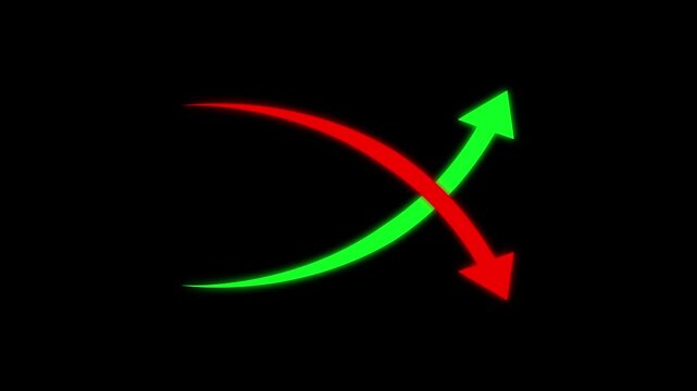Quality and cost control concept on transparent background. Successful organization strategy and management quality control.  Percentage icon of quality with up arrow and cost with down arrow.
