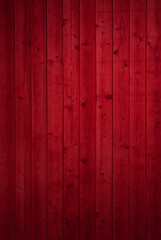 Alte Holzbretter mit roter Farbe