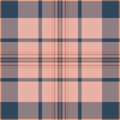 Subtle blush pink and navy plaid pattern.  Perfect for textile design, fashion, or website backgrounds.  Elegant and versatile, this seamless texture evokes warmth and sophistication.