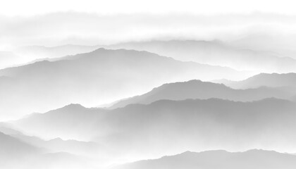 clouds in the mountains