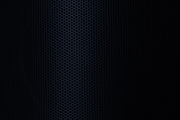 Black technology background texture macro,Speaker grille texture,Close-up of black background...