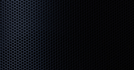 Black technology background texture macro,Speaker grille texture,Close-up of black background...