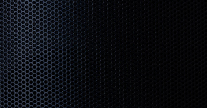 Black technology background texture macro,Speaker grille texture,Close-up of black background texture,macro black background texture.