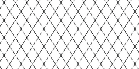 Fototapeta premium Curved net modern pattern. Seamless design for sportswear or equipment like soccer goals, volleyball nets, basketball hoops, hockey nets, and athletic gear