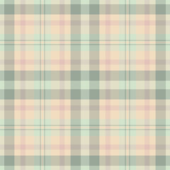 Soft pastel plaid pattern. Calming, classic design for backgrounds, textiles, crafts. Perfect for projects needing a warm, vintage, cozy texture.