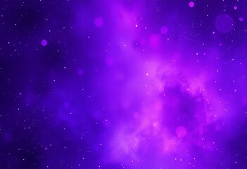 Fototapeta premium Abstract purple nebula backdrop with copy space, digital art, overlay