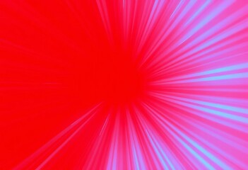 Abstract red and blue gradient energy rays background, flare, sky