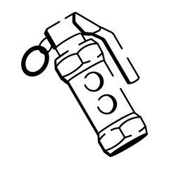 A doodle style icon showing flashbang
