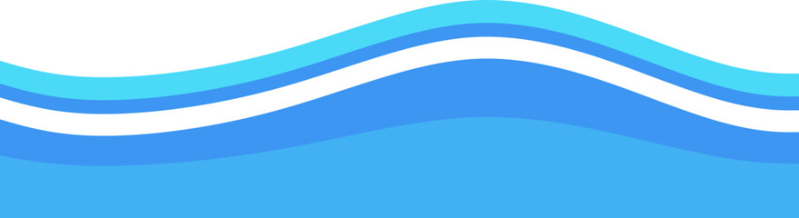 Blue Wave Footer Vector