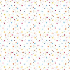 Colorful Dots Seamless Pattern Vector