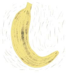 PNG Chalk style banana food black background blackboard.