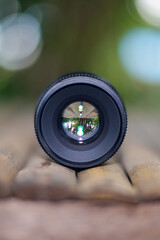 camera lens close up