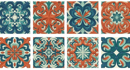 Decorative tiles pattern design
