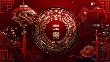 China happy national day greeting card, banner vector illustration. National Day of the People's Republic of China October 1st. China Independence Day traditional and asian elements.