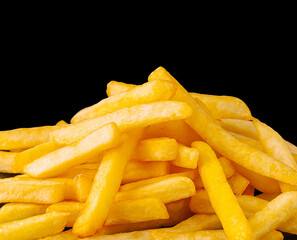 Crispy golden fries stacked together for a perfect side dish