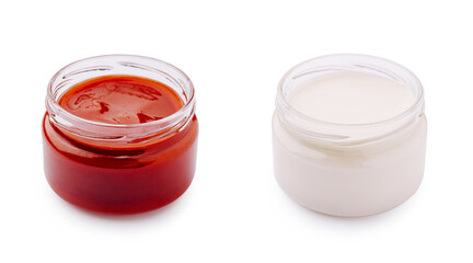 Condiments served in small jars for culinary enjoyment at gatherings