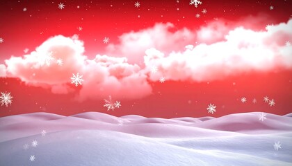 Winter landscape digital illustration