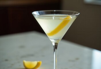 cocktail with lemon
