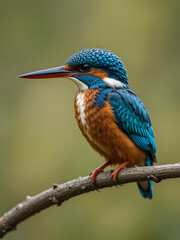 The Common Kingfisher (Alcedo atthis),Eurasian Kingfisher or river Kingfisher.