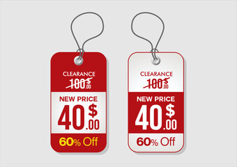 Discount and price sale tag price tag label, banner vector, special offer stock illustration 