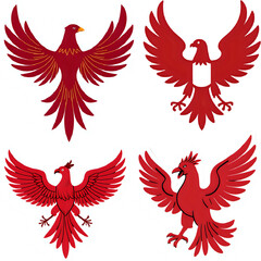 vector set of wings