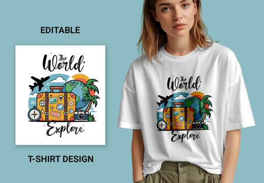Adventure Travel Tshirt Design