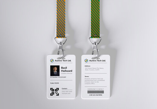 Corporate Employee ID Card Template