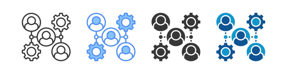 Hr Management Icon Set Multiple Style Collection