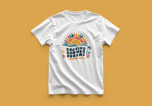 Summer Tshirt Design Template for Casual Fashion