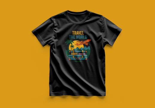 Travel Tshirt Design Template for Adventure