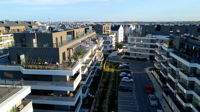 Modern residential complex mortgage new infrastructure - Powered by Adobe