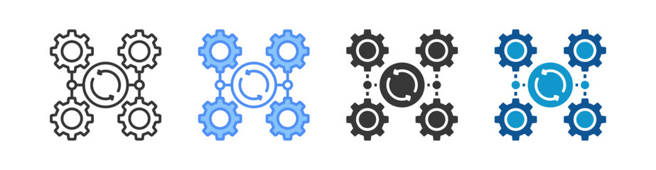 Bpm Icon Set Multiple Style Collection