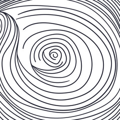 The lines twist into a multi-layered circle.